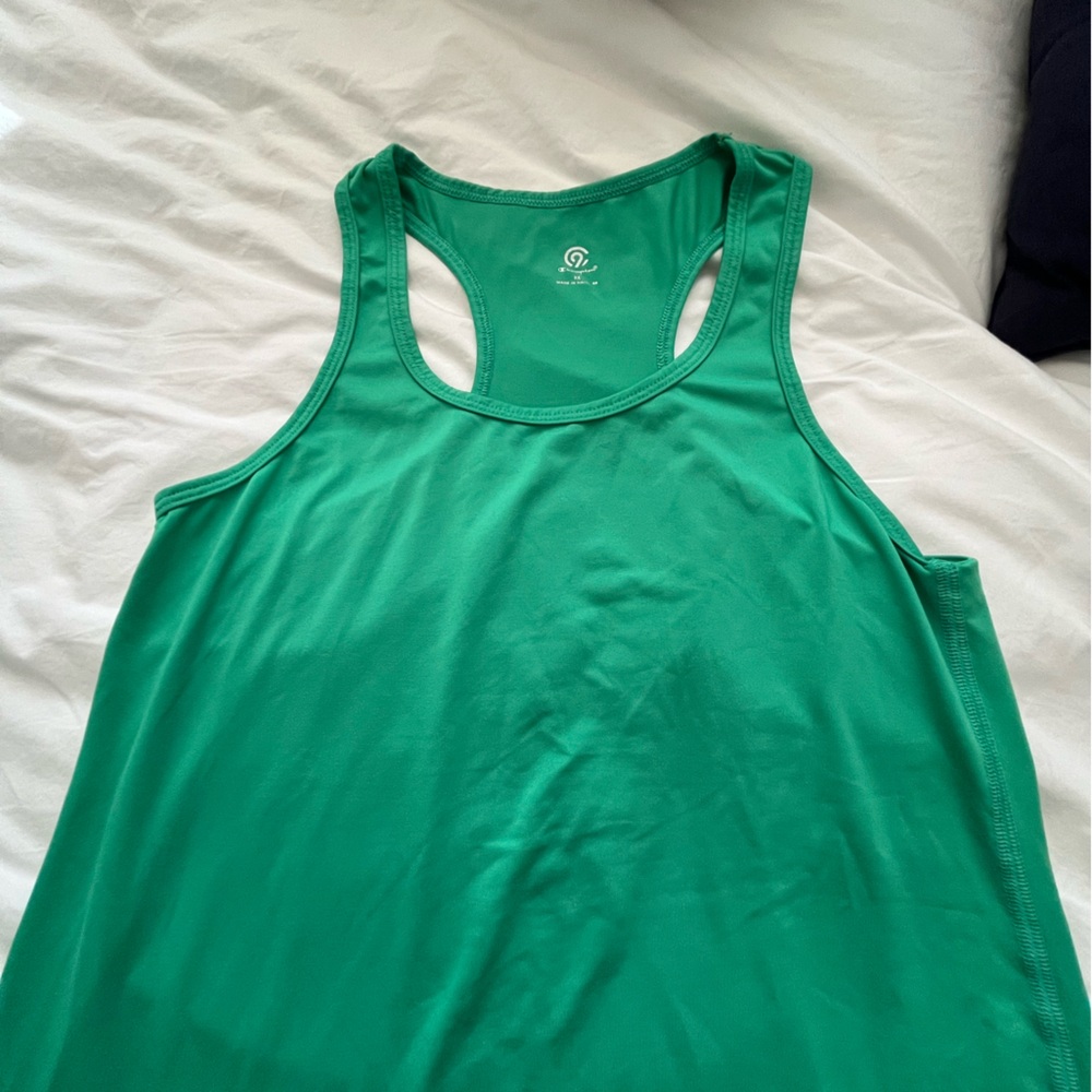 Green tank top!